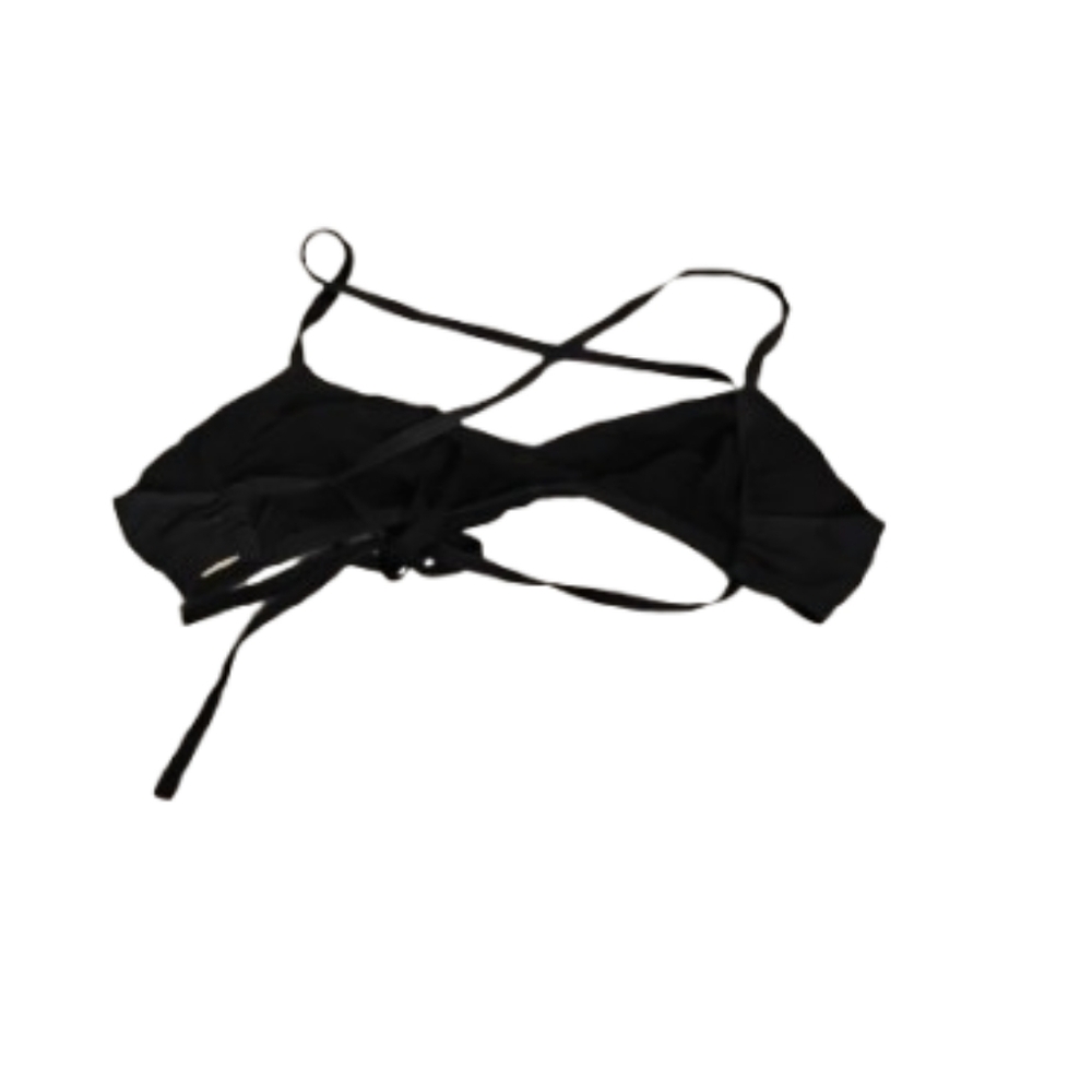 Malia Mills Racerback Black Bikini Top Sz L